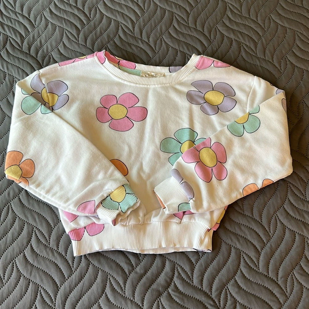 EUC - 🌺 🌼 Jessica Simpson Flower Power Sweatshirt